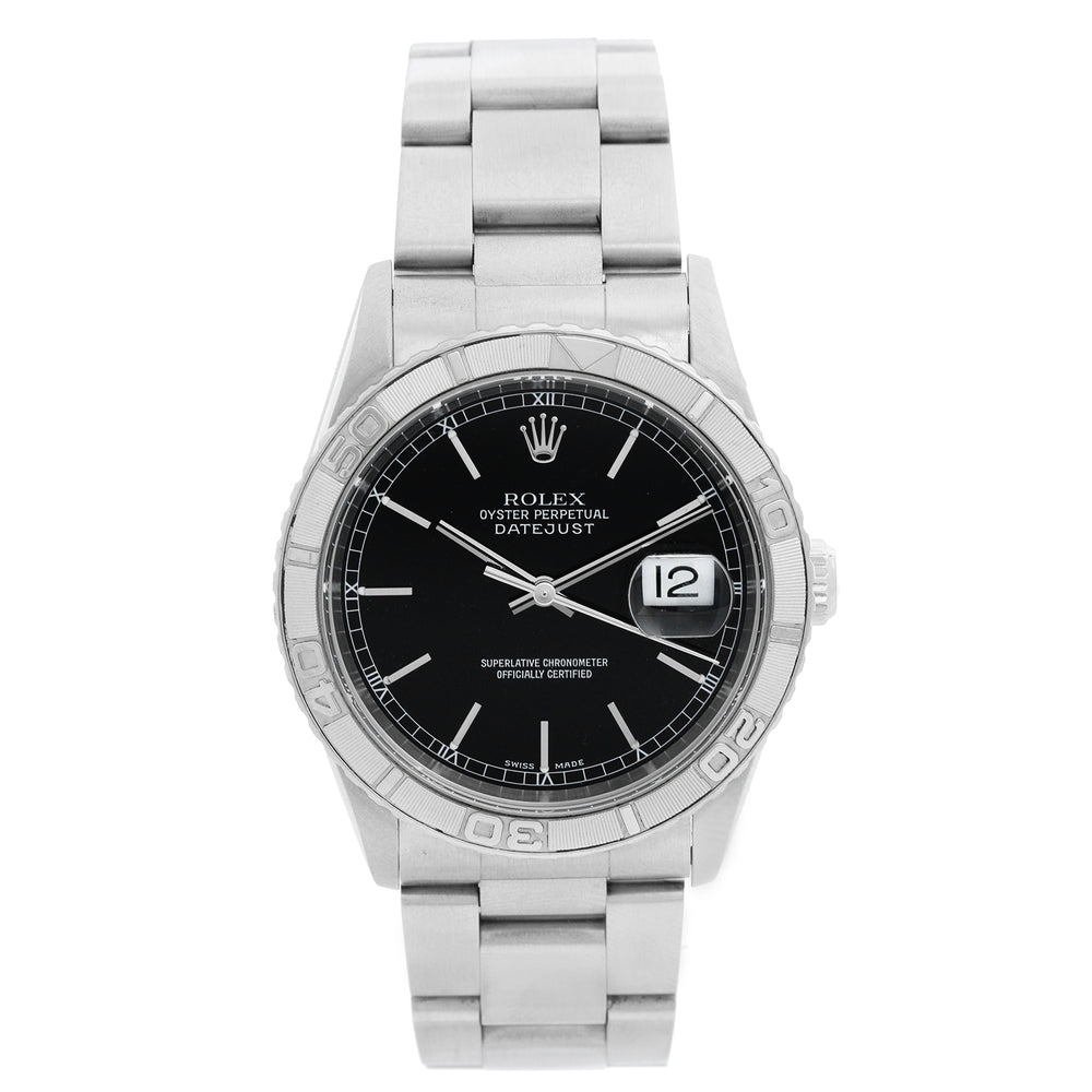 Rolex Turnograph Men's Steel Watch 16264 with Thunderbird Bezel