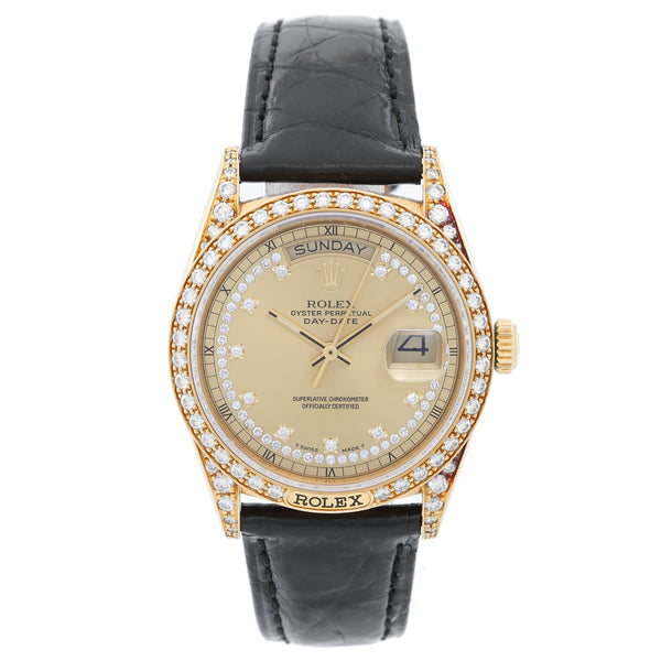 Rolex President Day-Date Men's 18k Gold Watch 18138