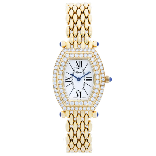 Chopard 18K Yellow Gold Diamond Ladies Watch 551 1