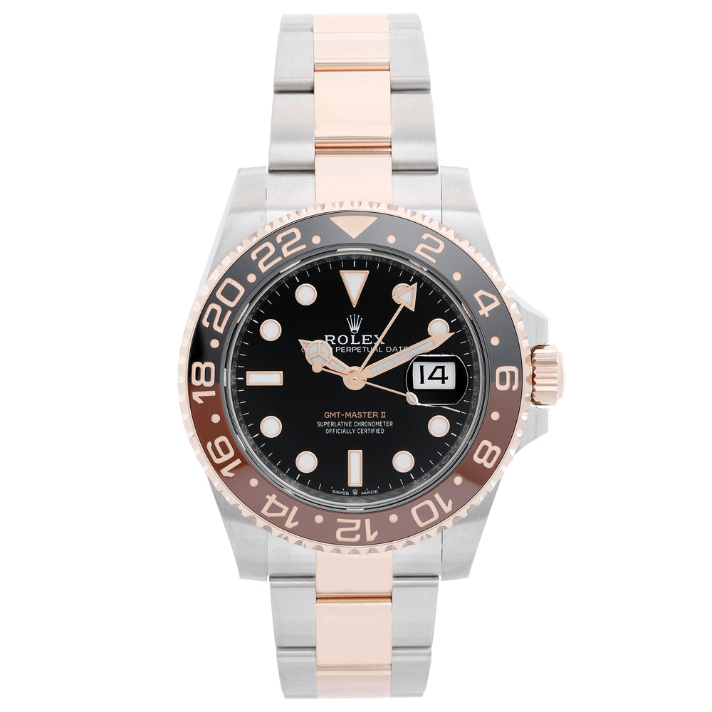 Rolex GMT-Master II Rose Gold and Stainless Steel Root beer Watch 126711