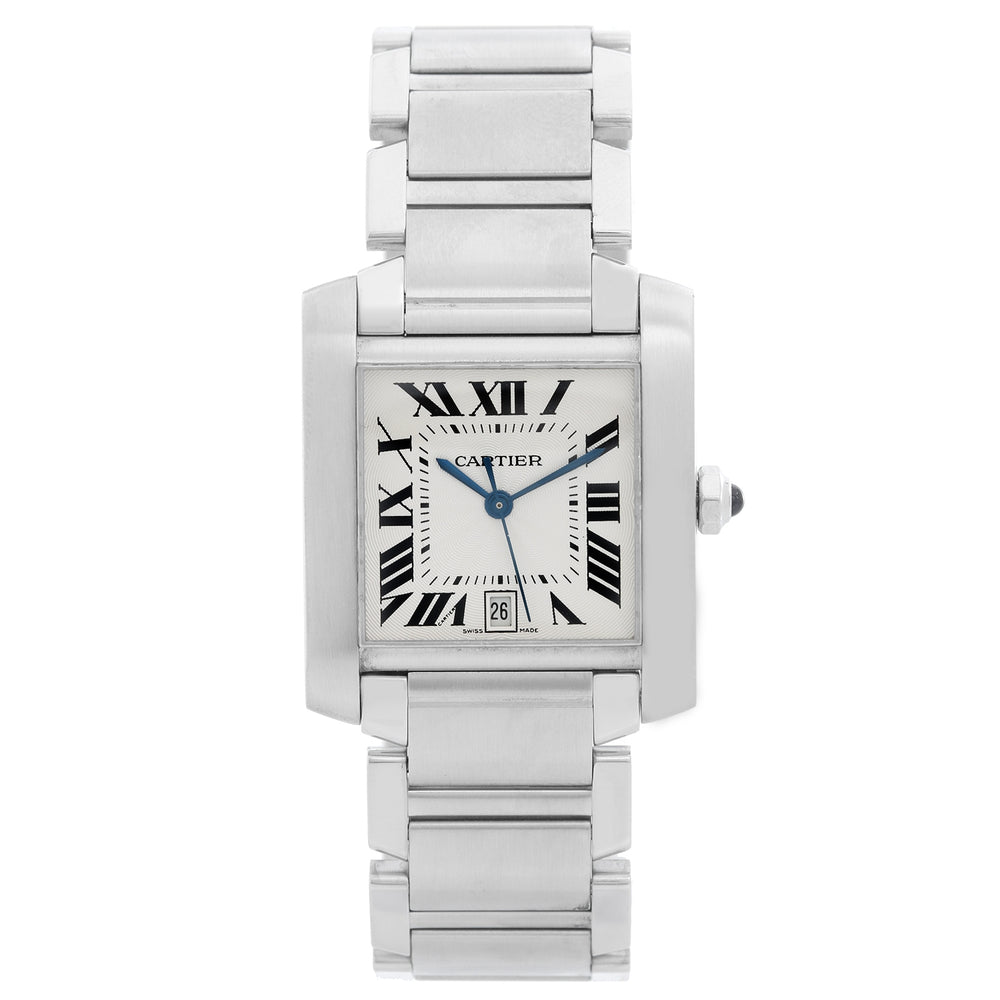 Cartier Tank Francaise Automatic Men's Stainless Steel Watch W51002Q3 2302