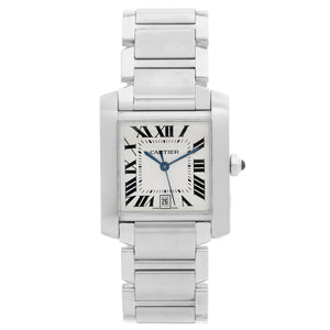 Cartier Tank Francaise Automatic Men's Stainless Steel Watch W51002Q3 2302