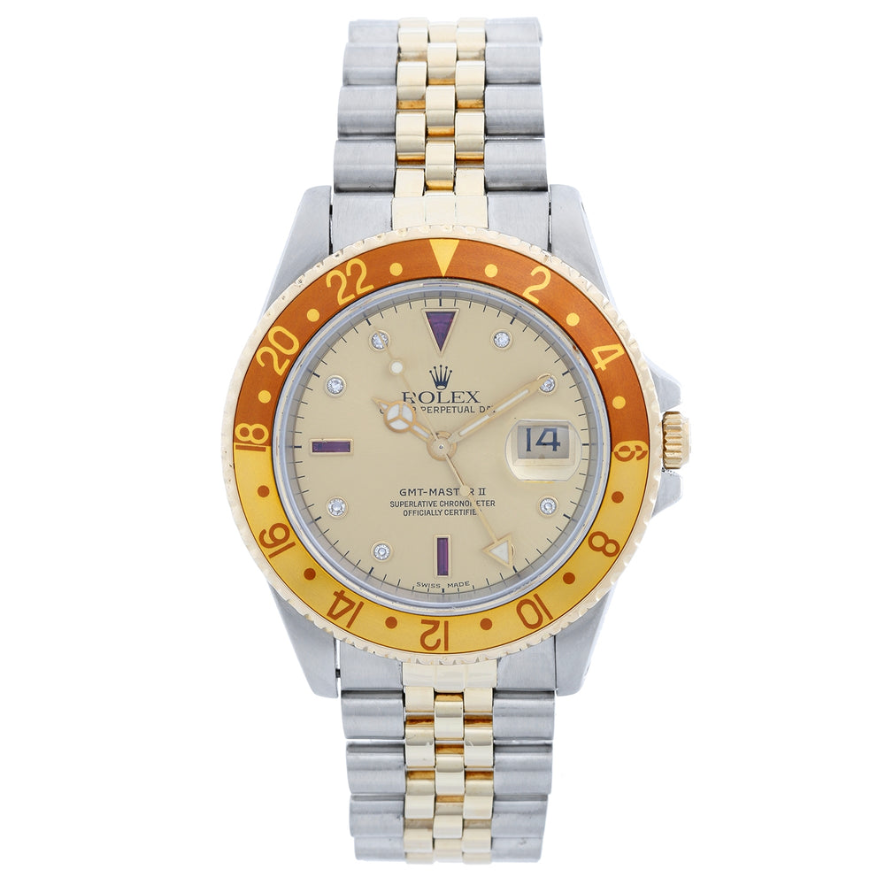 Men's Rolex GMT-Master II Watch 16713 " Root beer "