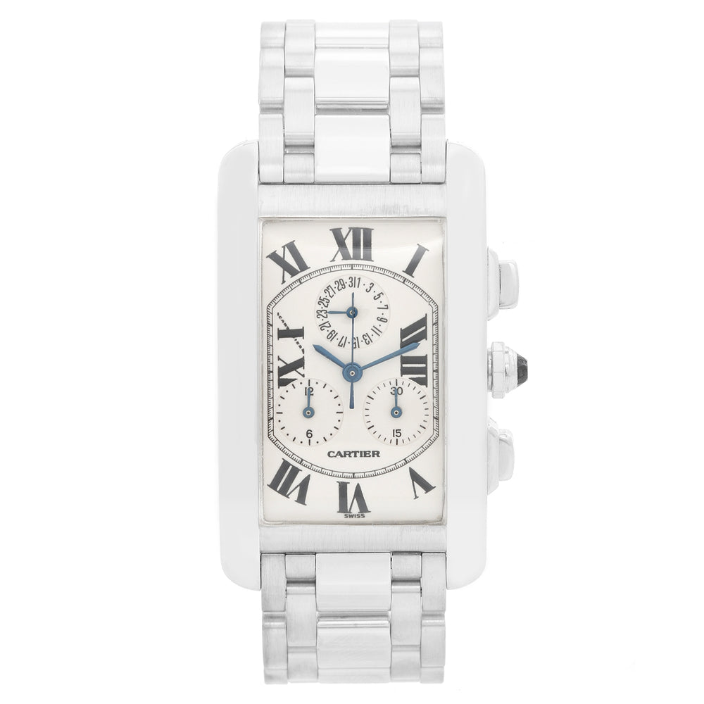 Cartier Tank Americaine (or American) Chronograph Men's Watch W2603356 2312