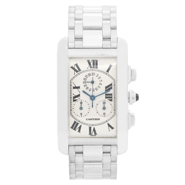 Cartier Tank Americaine (or American) Chronograph Men's Watch W2603356 2312