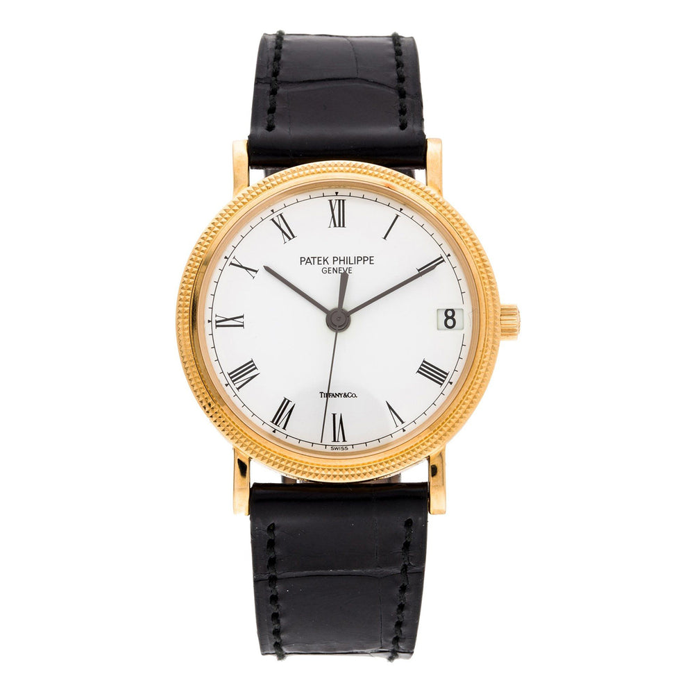 Patek Philippe by Tiffany & Co.  Calatrava 18k Men's Watch  3802 - J (or 3802J; 3802/200)
