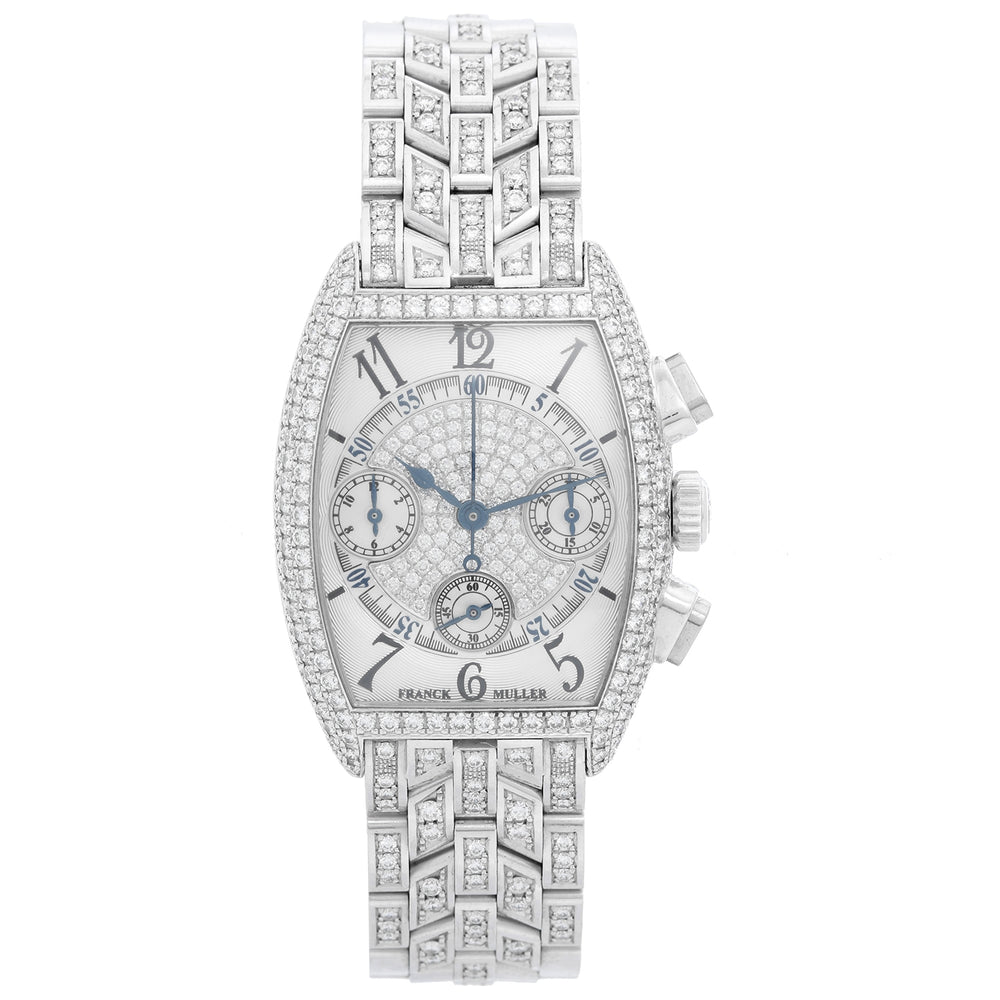 Franck Muller Cintree Curvex Chronograph Pave Diamond