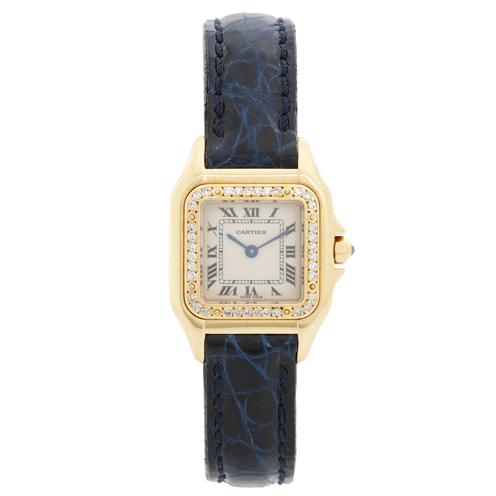 Cartier Panther Ladies 18k Yellow Gold Diamond on Strap
