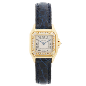 Cartier Panther Ladies 18k Yellow Gold Diamond on Strap