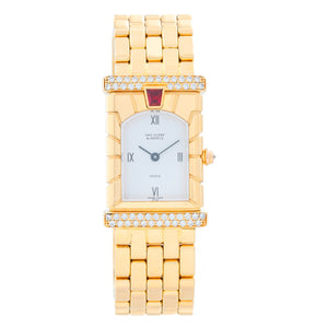 Van Cleef & Arpels Façade Diamond and Ruby Ladies  Watch