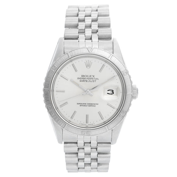 Rolex Turnograph Men's Steel Watch with Thunderbird Bezel 16264