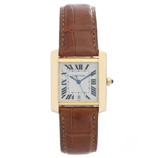 Cartier Tank Francaise 18k Yellow Gold Men's Automatic Watch W5000156 1840