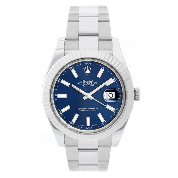 Rolex Datejust II Men's Stainless Steel  41mm Watch 116334