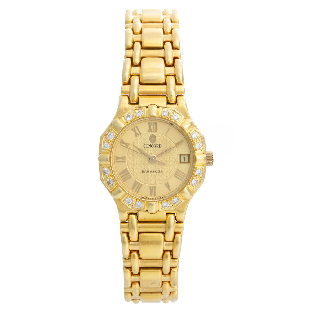 Concord Ladies 18K Yellow Gold  Saratoga Ladies Watch