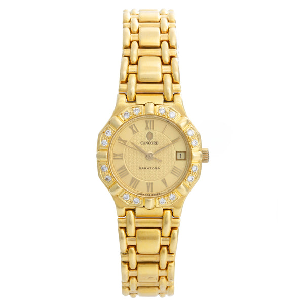 Concord Ladies 18K Yellow Gold  Saratoga Ladies Watch