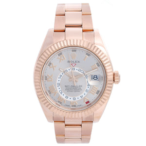 Rolex Sky-Dweller Men's 18k Rose Gold Annual Calendar GMT Watch 326935