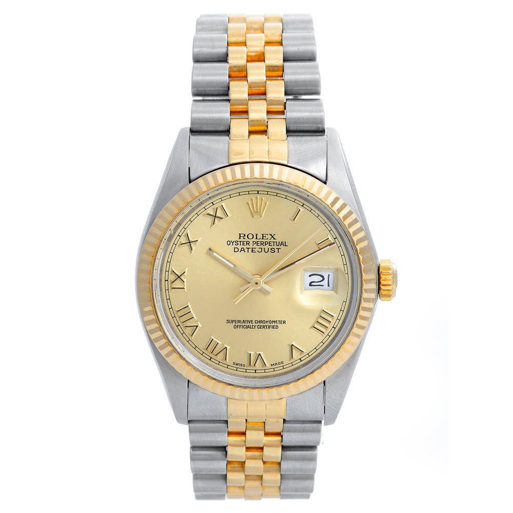 Men's Rolex Datejust 2-Tone Watch 16013