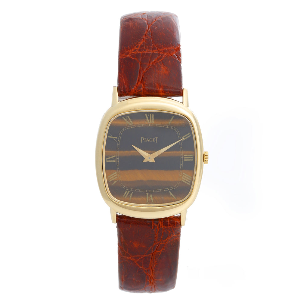 Piaget 18K Yellow Gold Tiger Eye Watch Ref. 9454