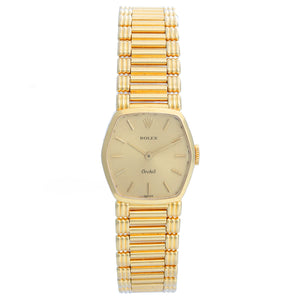 Rolex Cellini Orchid 18k Yellow Gold Ladies Watch