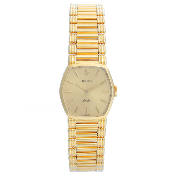 Rolex Cellini Orchid 18k Yellow Gold Ladies Watch