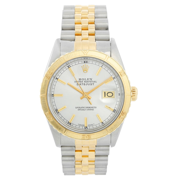 Rolex Turnograph 2-Tone Watch 16253 Thunderbird Bezel