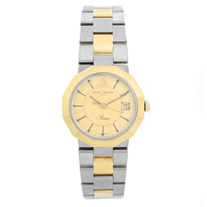 Baume & Mercier 18K Yellow Gold and Stainless Steel Vintage Watch