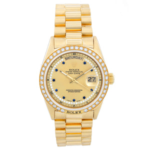 Rolex President Day-Date 18k Yellow Gold Men's Watch 18038