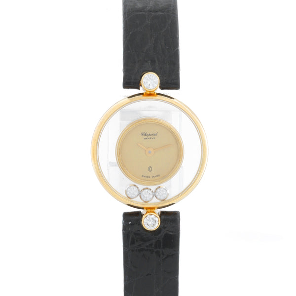 Chopard Happy Diamonds 18K Yellow Gold Ladies Watch