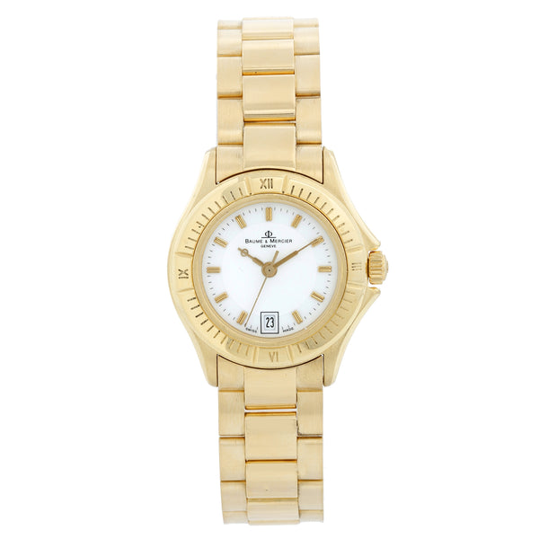 Baume & Mercier Ladies 18K Yellow Gold  Riviera Watch MV045109