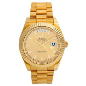 Rolex Day-Date II 41mm 18k Yellow Gold Men's President Watch 218238