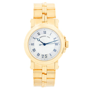 Breguet Marine Automatic Big Date Men's 18k Yellow Gold Watch 5817