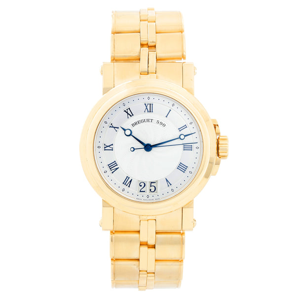 Breguet Marine Automatic Big Date Men's 18k Yellow Gold Watch 5817