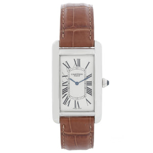 Cartier Tank Americaine (or American) Large  Men's Platinum Watch Ref 1734