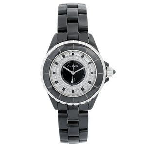 Chanel J12 Black Ceramic Diamond Watch