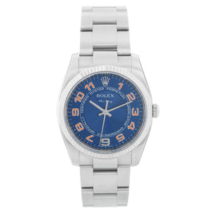 Rolex Air-King Men's Stainless Steel Blue Dial Watch  114234