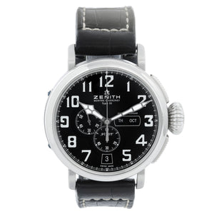 Zenith Pilot Stainless Steel Mens Chronograph Watch 03.2430.4054