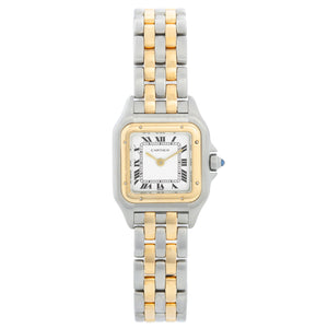 Cartier Panther Ladies 2-Tone 2-Row Steel & Gold Watch W25029B6
