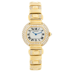 Cartier 18K Yellow gold Quartz Ellipse Ladies Watch / Bracelet