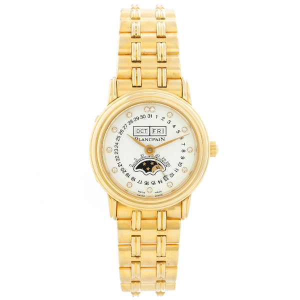 Blancpain 18K Yellow Gold Villeret Moonphase Ladies Watch