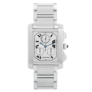 Cartier Tank Francaise Chronograph Men's Steel Watch W51001Q3 2303