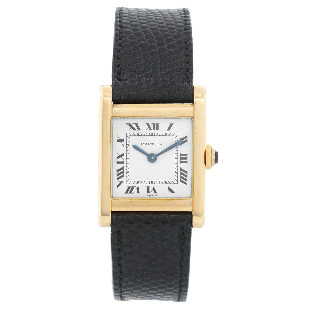 Cartier Tank 18K Yellow Gold Men's Watch