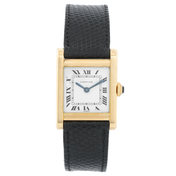 Cartier Tank 18K Yellow Gold Men's Watch