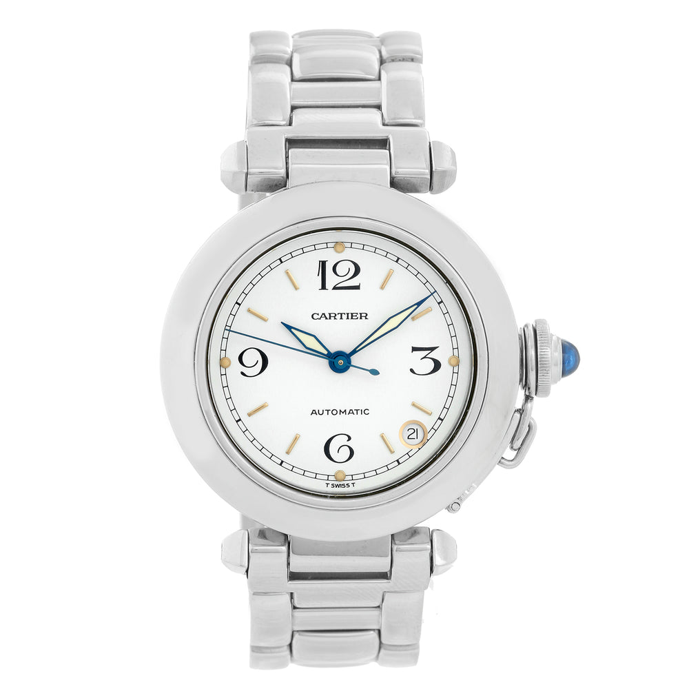 Cartier Pasha C Stainless Steel 35mm  Men's or Ladies Watch W31074M7