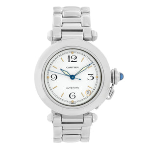 Cartier Pasha C Stainless Steel 35mm  Men's or Ladies Watch W31074M7