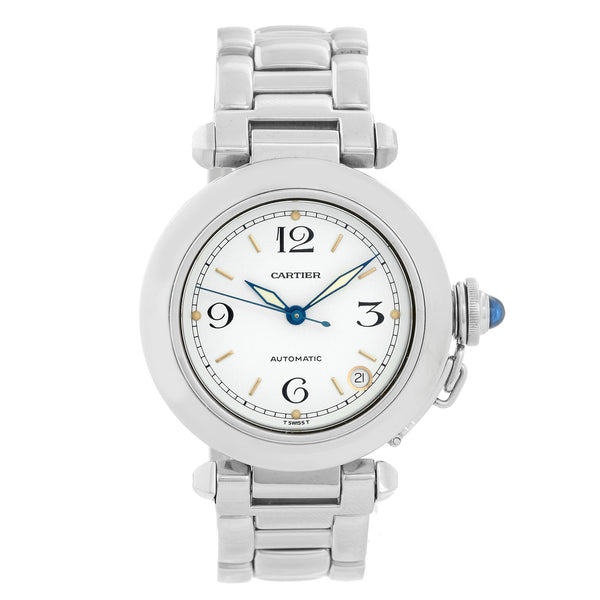 Cartier Pasha C Stainless Steel 35mm  Men's or Ladies Watch W31074M7