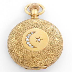 Elgin 18K Yellow Gold Hunting Case Pocket  Watch