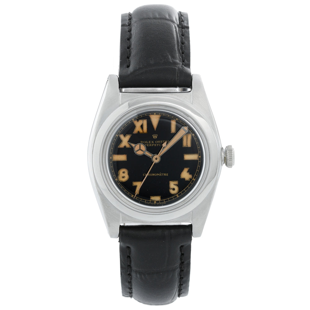 Rolex Vintage Bubbleback 2940 Men's Stainless Steel Watch