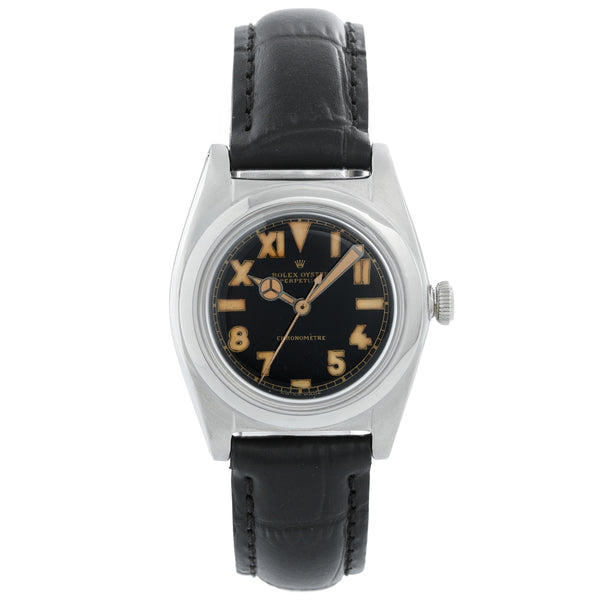 Rolex Vintage Bubbleback 2940 Men's Stainless Steel Watch