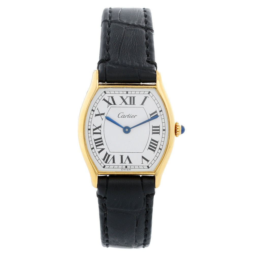 Cartier Tonneau Yellow Gold Ladies Watch