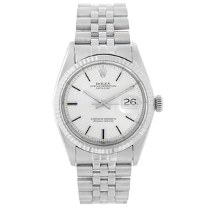 Rolex Datejust Steel Watch 1601 Silver Dial